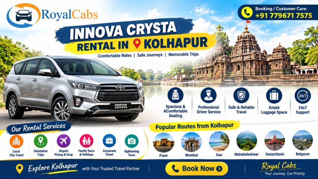 Innova Crysta Rental in Kolhapur