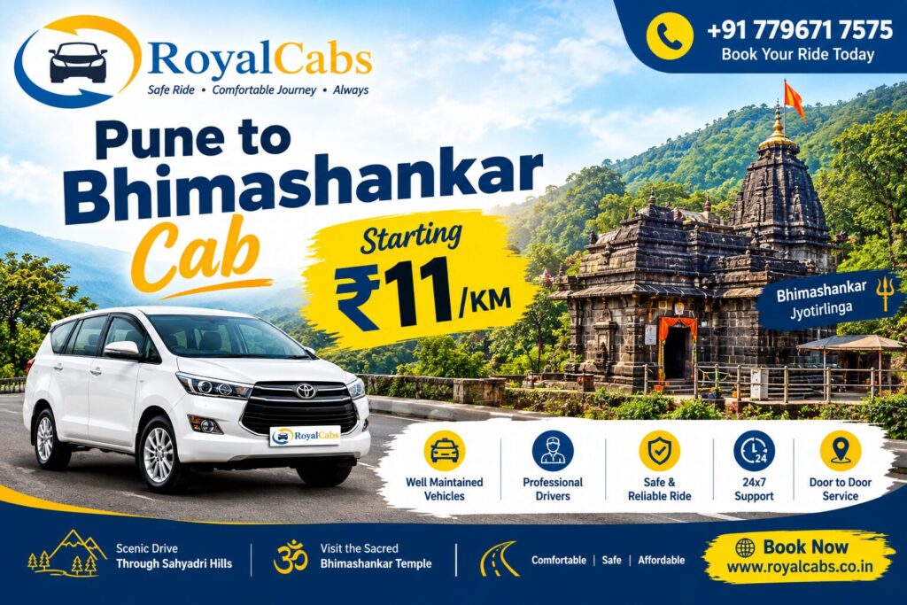 Pune to Bhimashankar Cab | Starting ₹11/KM – Royal Cabs