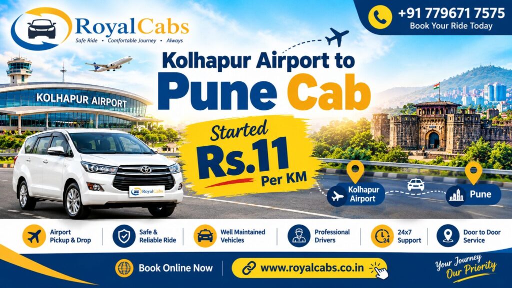 kolhapur airport to pune cab